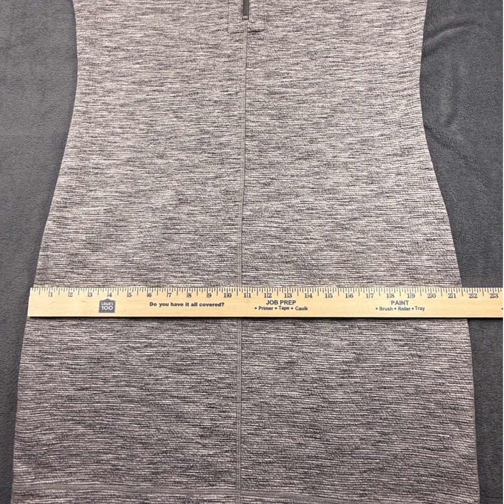 Tommy Bahama Marled Flip Side Reversible 1/4 Zip Dress Silver Streak Heather M - Picture 8 of 15